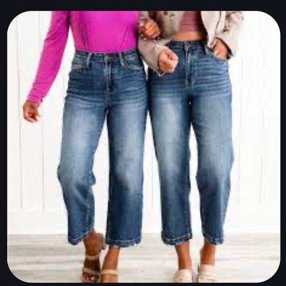 Judy Blue Denim - Judy blue wide leg cropped Women's Jeans JB88592 size 18w